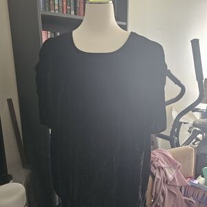 Torrid Black Velvet Women's Blouse